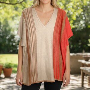 Jones New York Signature Collection Knit Pullover Tunic Poncho 3X